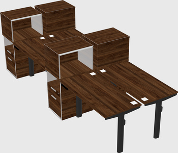 Shared electric desk + cabinet