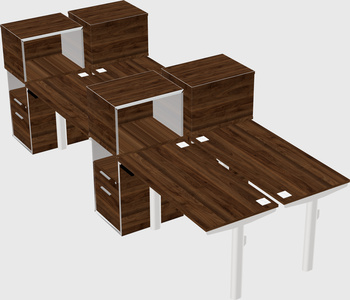 Shared electric desk + cabinet