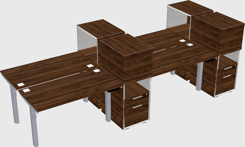 Shared electric desk + cabinet