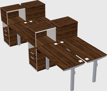 Shared electric desk + cabinet