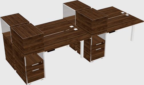 Shared electric desk + cabinet