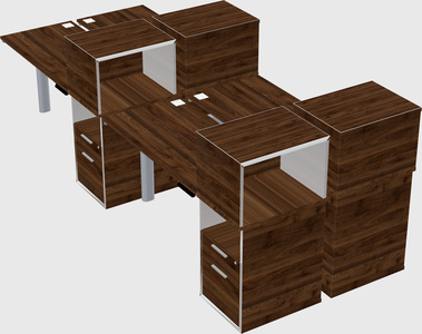 Shared electric desk + cabinet