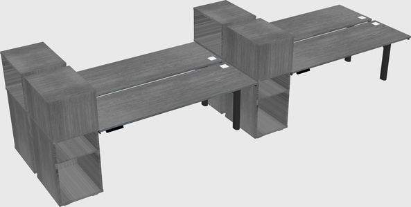 Shared electric desk + cabinet