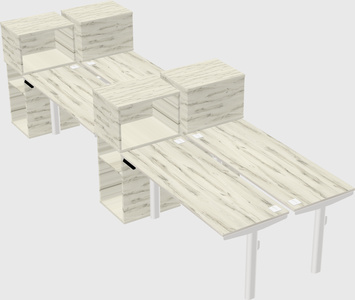 Shared electric desk + cabinet