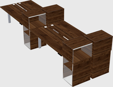 Shared electric desk + cabinet