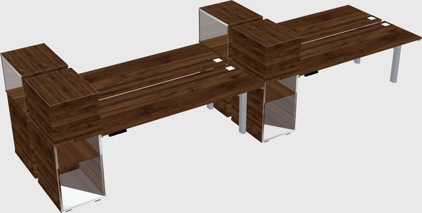 Shared electric desk + cabinet