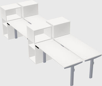 Shared electric desk + cabinet