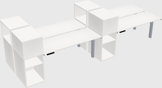 Shared electric desk + cabinet