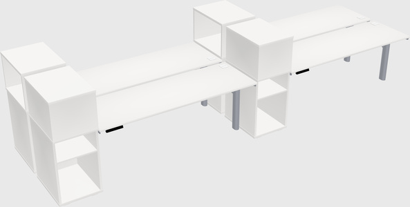 Shared electric desk + cabinet