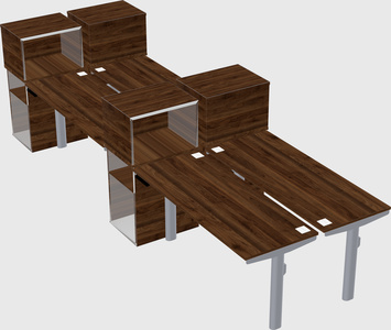 Shared electric desk + cabinet