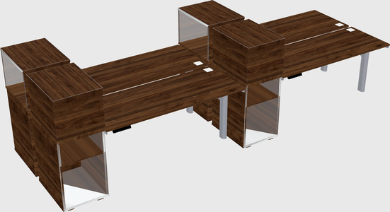 Shared electric desk + cabinet