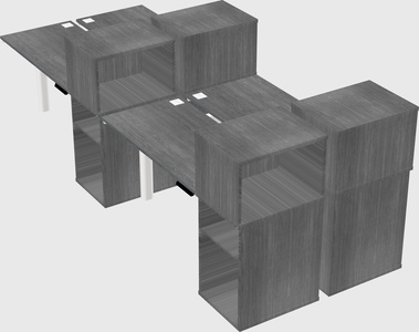 Shared electric desk + cabinet