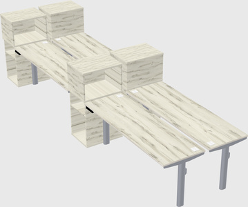 Shared electric desk + cabinet