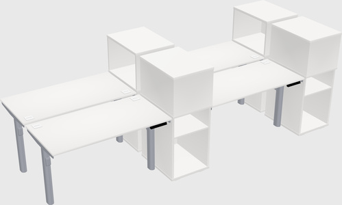 Shared electric desk + cabinet