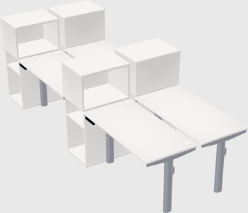 Shared electric desk + cabinet