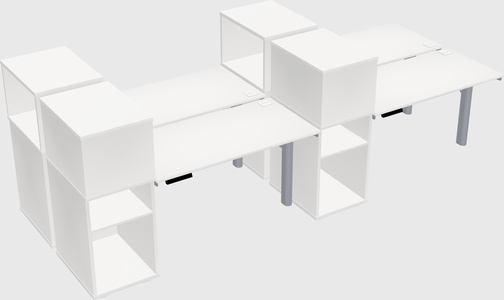 Shared electric desk + cabinet
