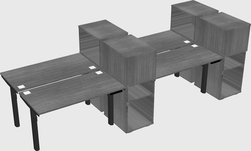 Shared electric desk + cabinet