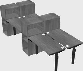 Shared electric desk + cabinet