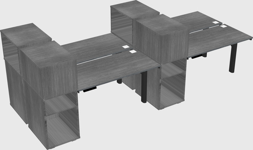 Shared electric desk + cabinet