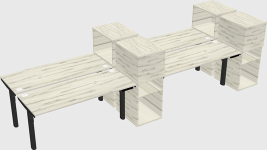 Shared electric desk + cabinet