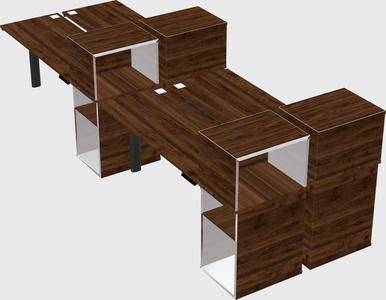 Shared electric desk + cabinet