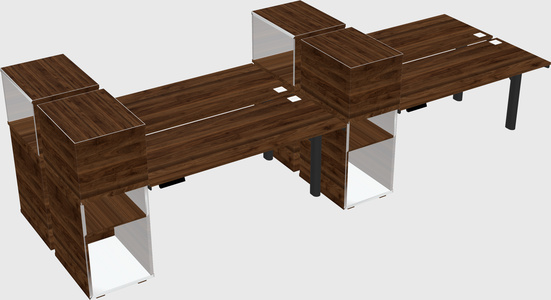 Shared electric desk + cabinet