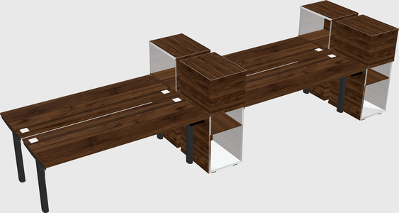 Shared electric desk + cabinet