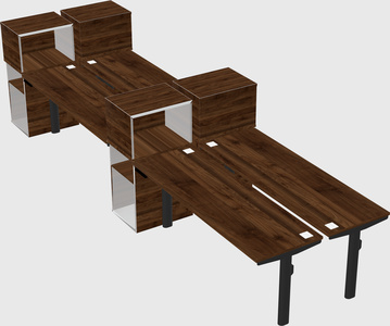 Shared electric desk + cabinet