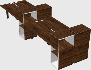 Shared electric desk + cabinet