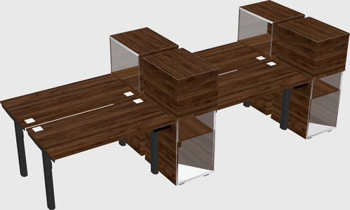 Shared electric desk + cabinet