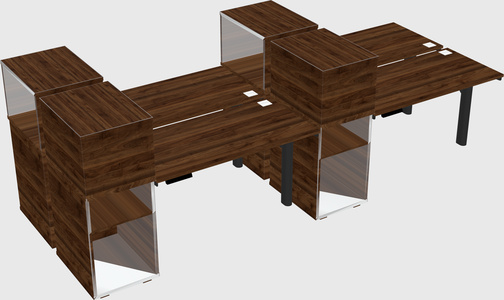 Shared electric desk + cabinet
