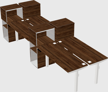 Shared electric desk + cabinet