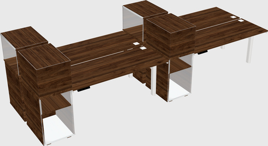 Shared electric desk + cabinet
