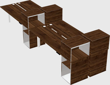 Shared electric desk + cabinet