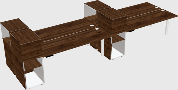 Shared electric desk + cabinet