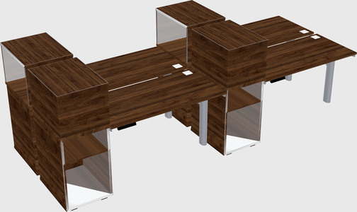 Shared electric desk + cabinet