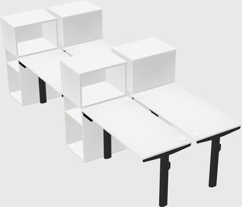 Shared electric desk + cabinet