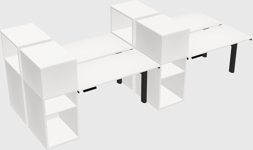 Shared electric desk + cabinet