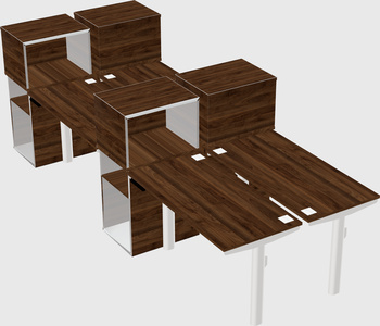 Shared electric desk + cabinet