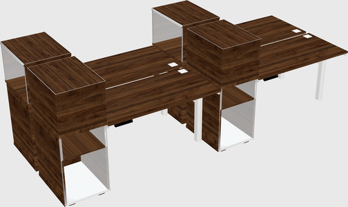Shared electric desk + cabinet