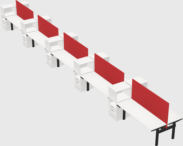 Shared electric desk + cabinet