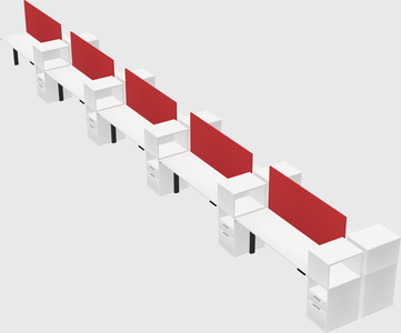 Shared electric desk + cabinet