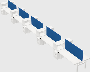 Shared electric desk + cabinet