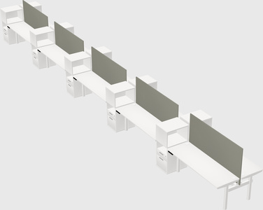 Shared electric desk + cabinet