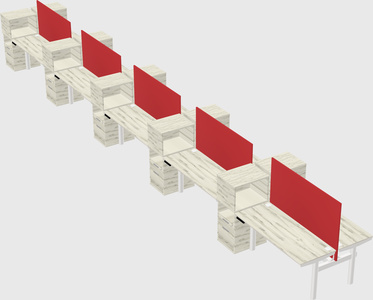 Shared electric desk + cabinet