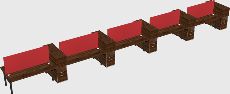 Shared electric desk + cabinet