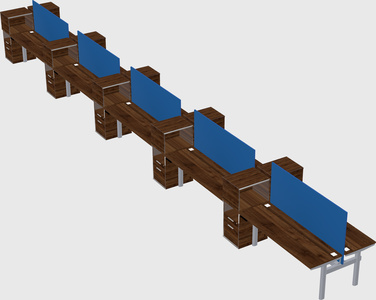 Shared electric desk + cabinet
