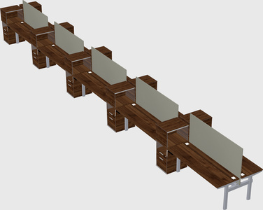 Shared electric desk + cabinet