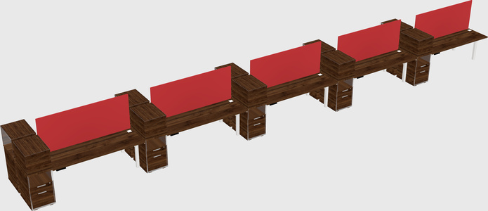 Shared electric desk + cabinet
