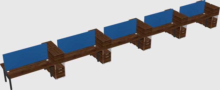 Shared electric desk + cabinet